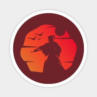 Sunset samurai Magnet